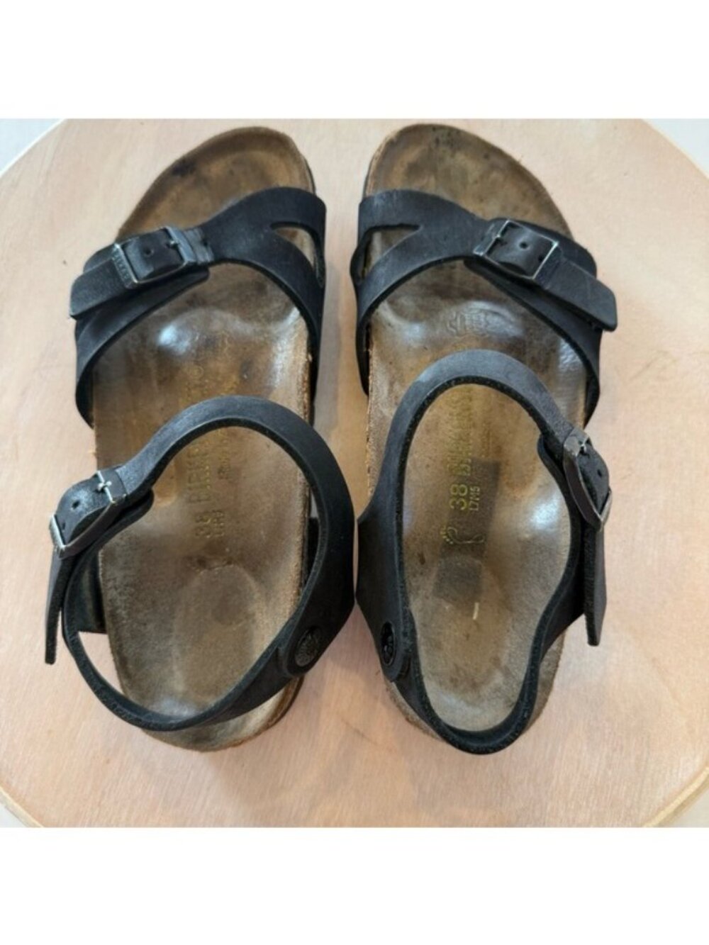 Birkenstock Womens Black BirkoFlor Rio Sandal Shoes Size 38/7/7.5 Comfort Boho - Picture 4 of 14